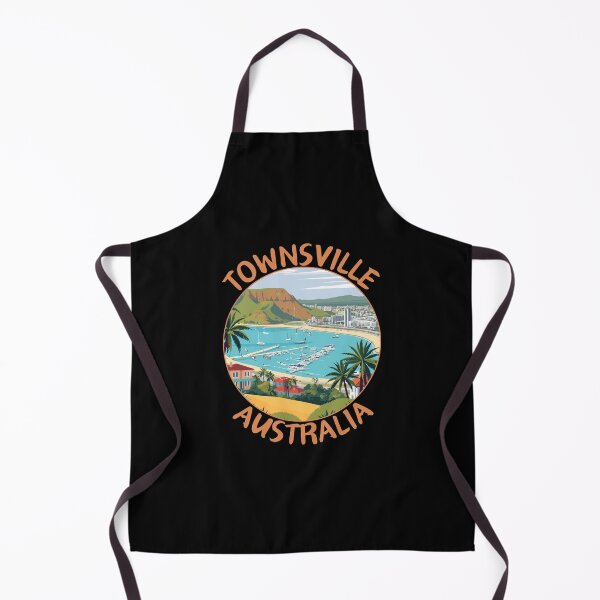 Item preview, Horizonte de arte retro de viajes de Townsville en Queensland, Australia designed and sold by MaateoDesign.