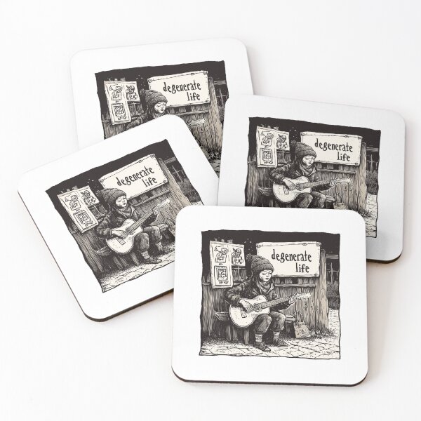 Item preview, Degenerate Life: Strumming Through Rock Bottom – Dark Humor Merch designed and sold by Ignorant-Artist.