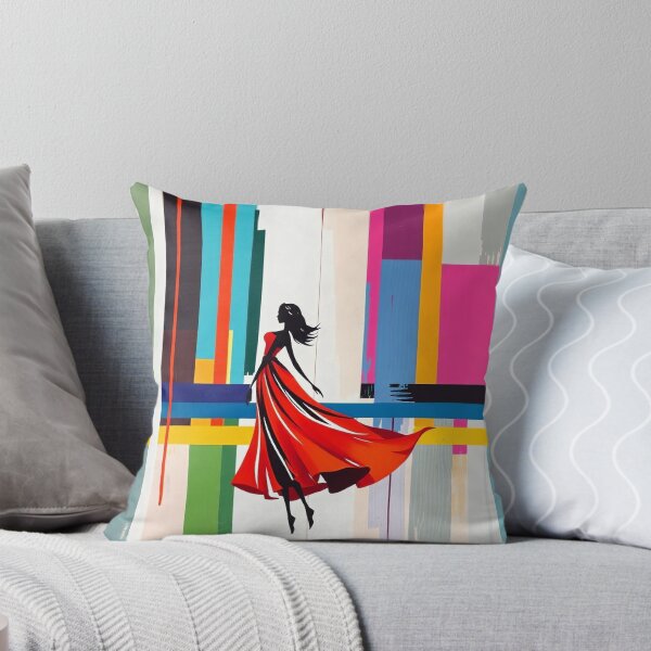 Item preview, Vivid Elegance: Abstract Silhouette with Bold Colors designed and sold by Mido-artister.