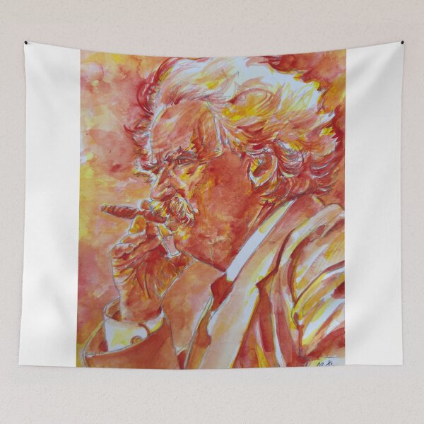 Item preview, MARK TWAIN - watercolor portrait .8 designed and sold by lautir.