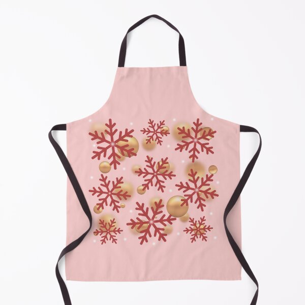 Item preview, Red snowflakes and gold bubbles designed and sold by Topmel.