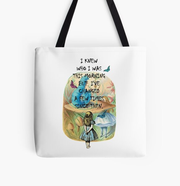 Alice In Wonderland Quote Tote Bag for Sale by maryedenoa