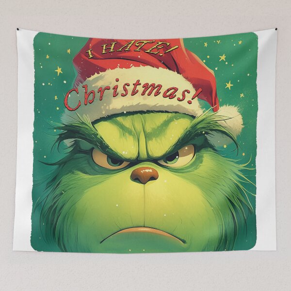 Item preview, "Grinch's Hatred of Christmas Illustrated" designed and sold by Kunst-Shirt.