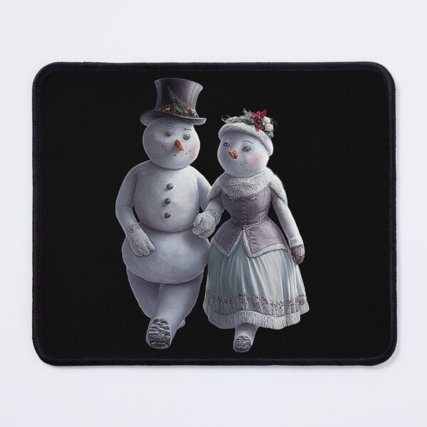 Item preview, Elegant Snowman Couple with Winter Attire designed and sold by love3617.