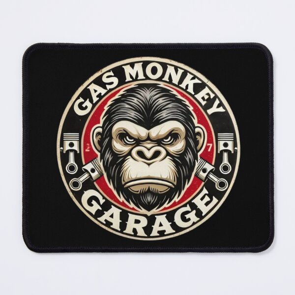 Item preview, Vintage Gas Monkey Garage Round Sign designed and sold by FutureTraveller.