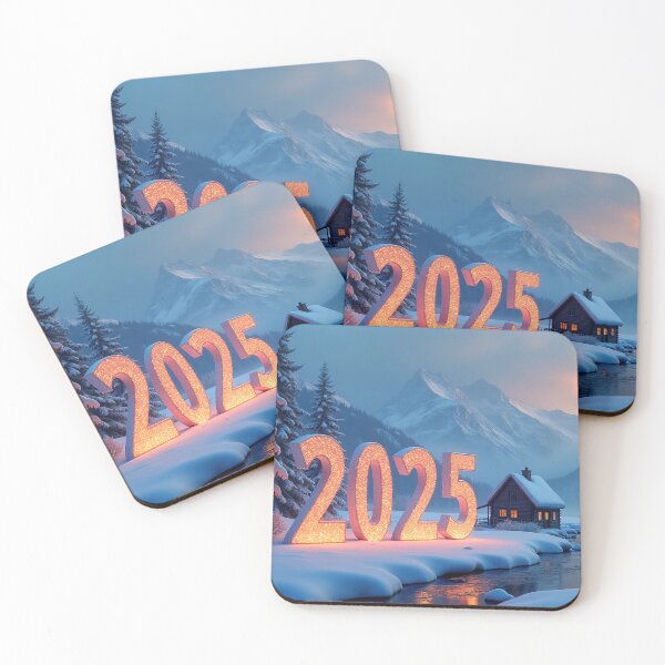 Item preview, 3D number '2025' in a cold, beautiful winter landscape designed and sold by 4Seasons.