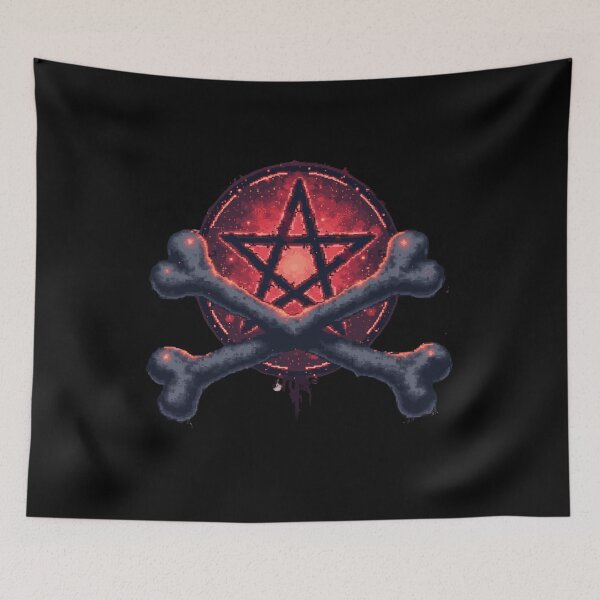 Item preview, Crossed bones with a Pentagram designed and sold by SignumShop.