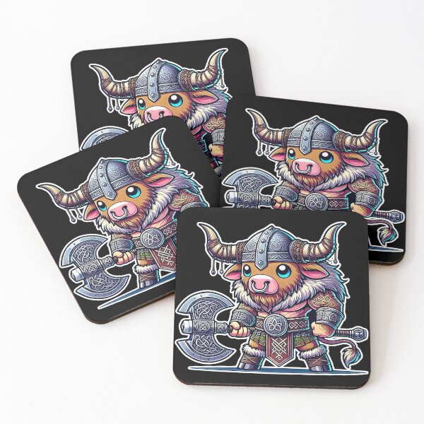 Item preview, Fun and Imposing Kawaii Viking Bull designed and sold by lAnJefurtifeu.