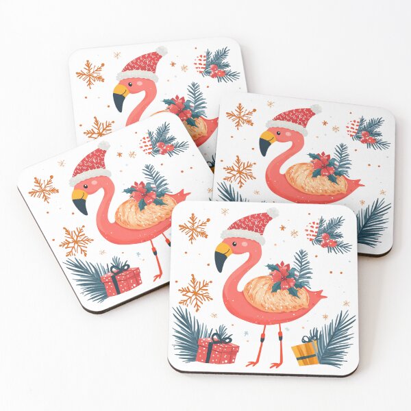 Item preview, Festive Christmas Flamingo – Holiday Cheer Design designed and sold by ArtfullyJua.