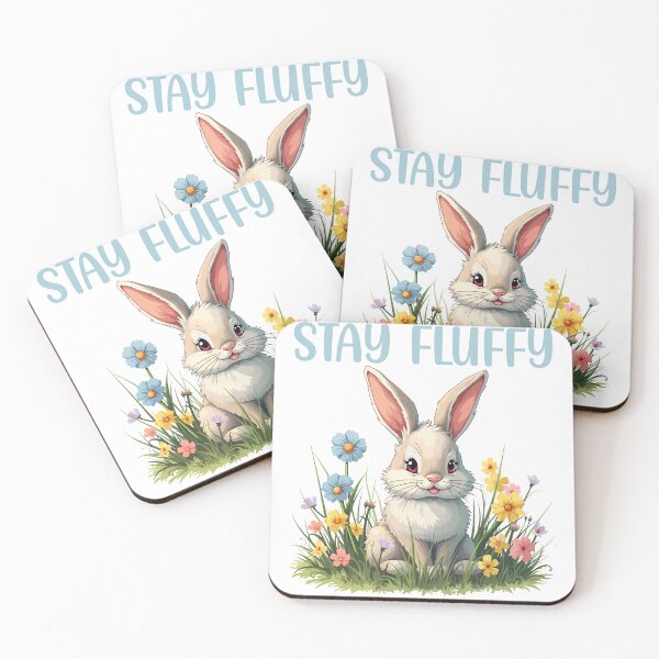 Item preview, Stay Fluffy Fluffy Bunny Bliss designed and sold by OskarArts.