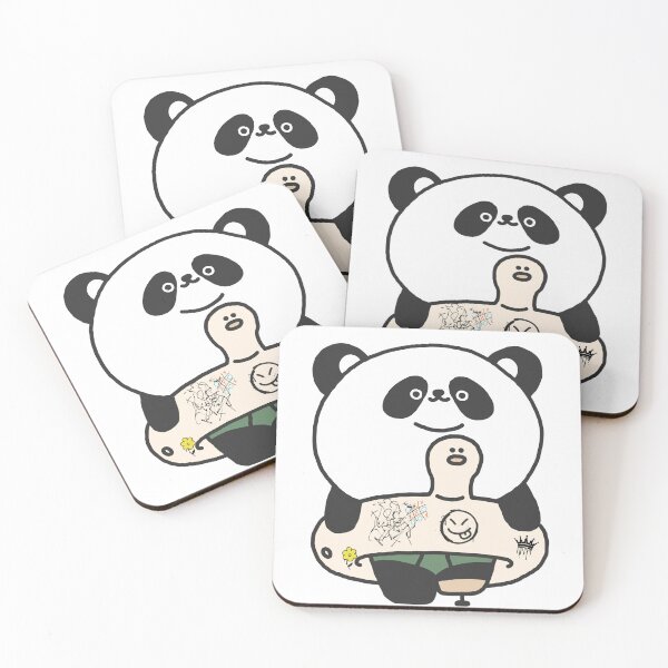 Item preview, cute panda without a leg goes for a swim designed and sold by alesamoon.
