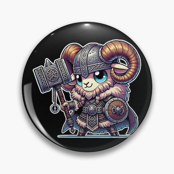 Item preview, Fun and Imposing Kawaii Viking Ram designed and sold by lAnJefurtifeu.
