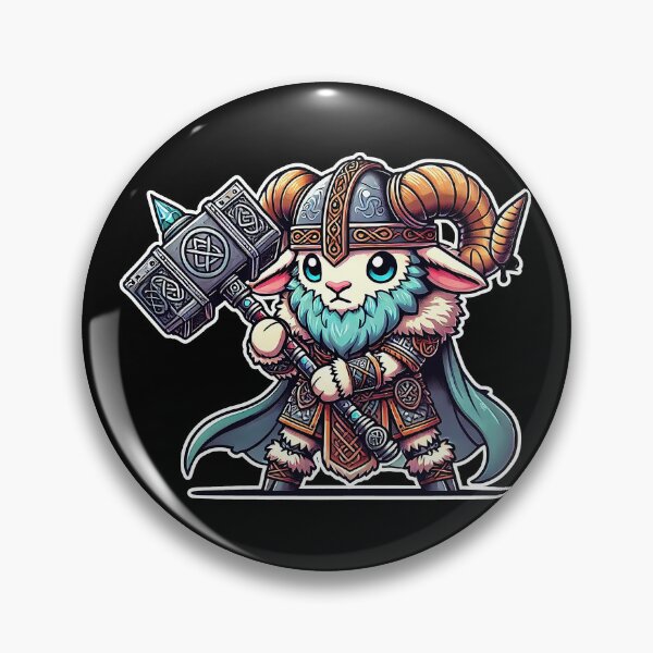Item preview, Fun and Imposing Kawaii Viking Ram designed and sold by lAnJefurtifeu.