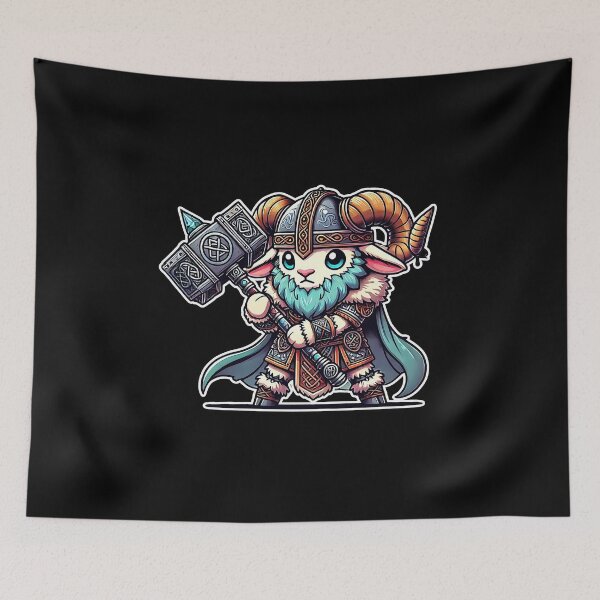 Item preview, Fun and Imposing Kawaii Viking Ram designed and sold by lAnJefurtifeu.