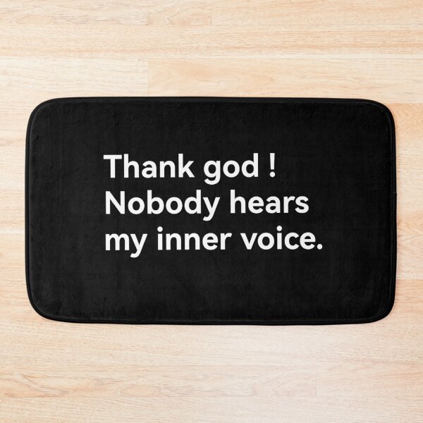 Item preview, Thank god nobody hears my inner voice sarcasm designed and sold by PrettyPinkyLady.