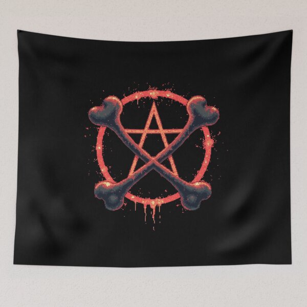 Item preview, Crossed bones with a Pentagram designed and sold by SignumShop.