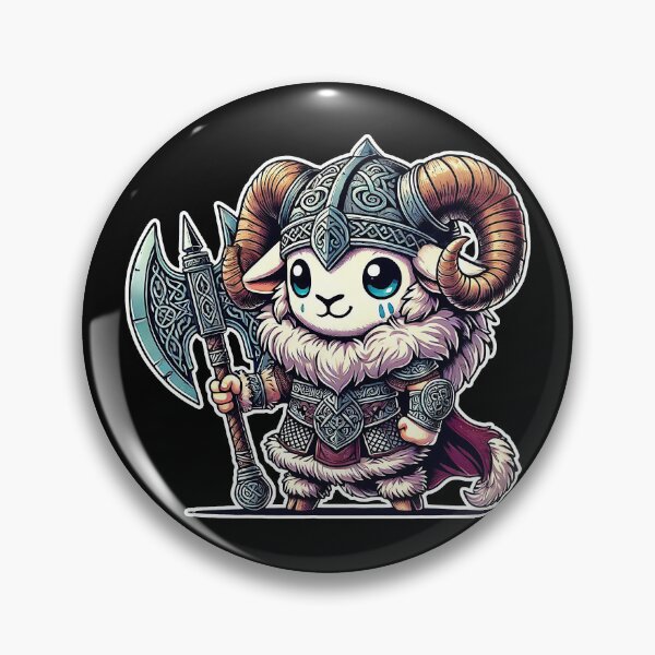 Item preview, Fun and Imposing Kawaii Viking Ram designed and sold by lAnJefurtifeu.