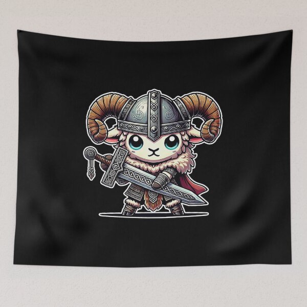 Item preview, Fun and Imposing Kawaii Viking Ram designed and sold by lAnJefurtifeu.