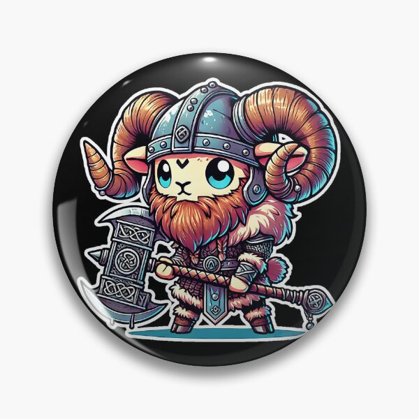 Item preview, Fun and Imposing Kawaii Viking Ram designed and sold by lAnJefurtifeu.