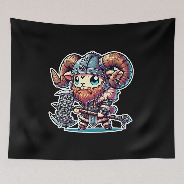 Item preview, Fun and Imposing Kawaii Viking Ram designed and sold by lAnJefurtifeu.