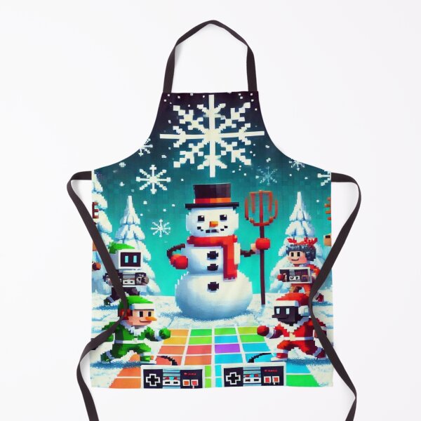Item preview, Frosty Gamers and Pixel Power – Perfect Gift for Holidays designed and sold by Imaginarium of Chaos falcon88 .