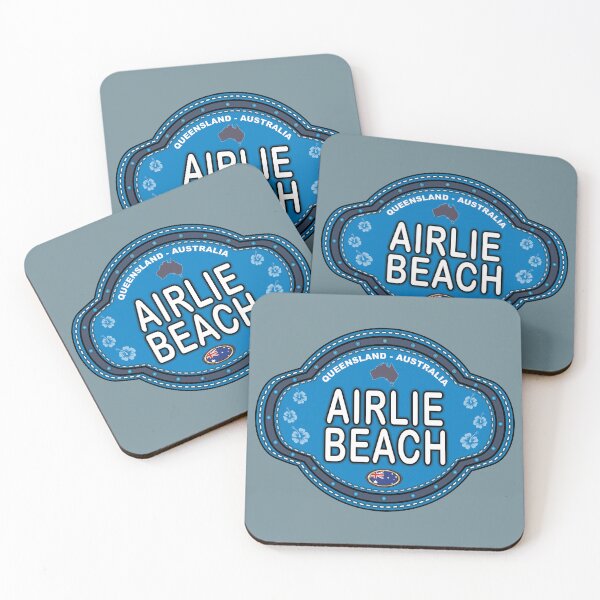 Item preview, Airlie Beach Australia stitching effect emblem designed and sold by studioss76.