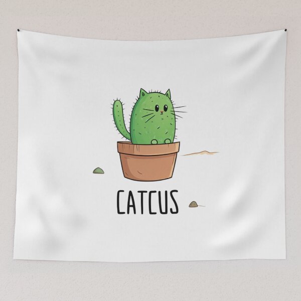 Item preview, Catcus: The Purrfect Blend of Cactus and Cat Humor designed and sold by HarbeShop.