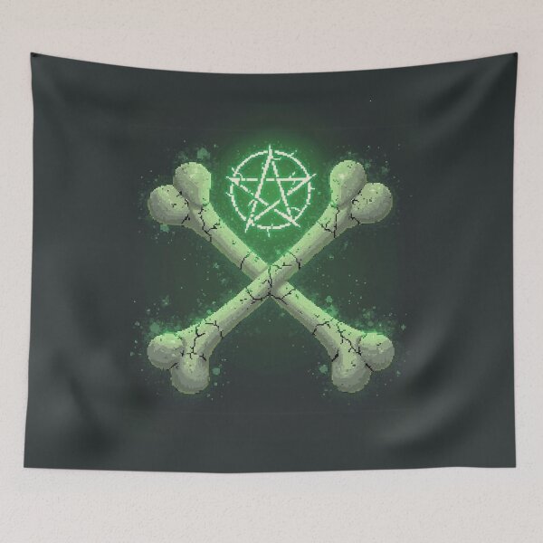 Item preview, Crossed bones with a Pentagram designed and sold by SignumShop.