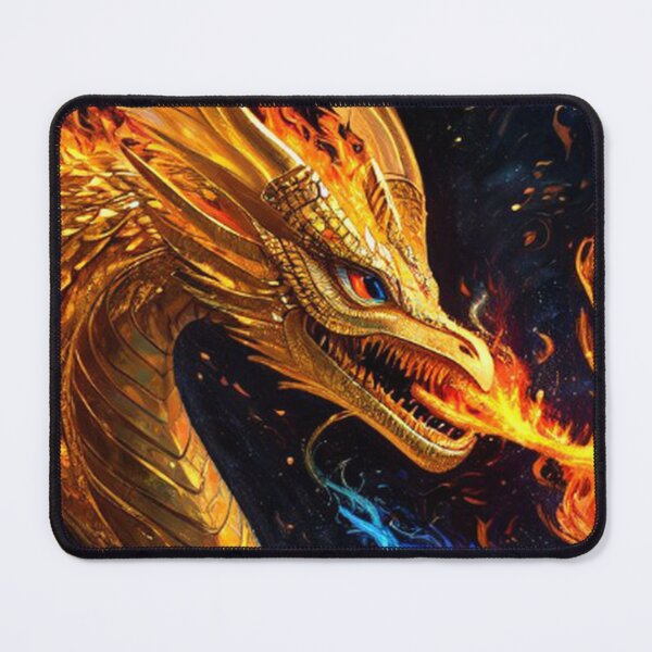 Item preview, Abstract Golden Fire Dragon designed and sold by TheDarkWardrobe.
