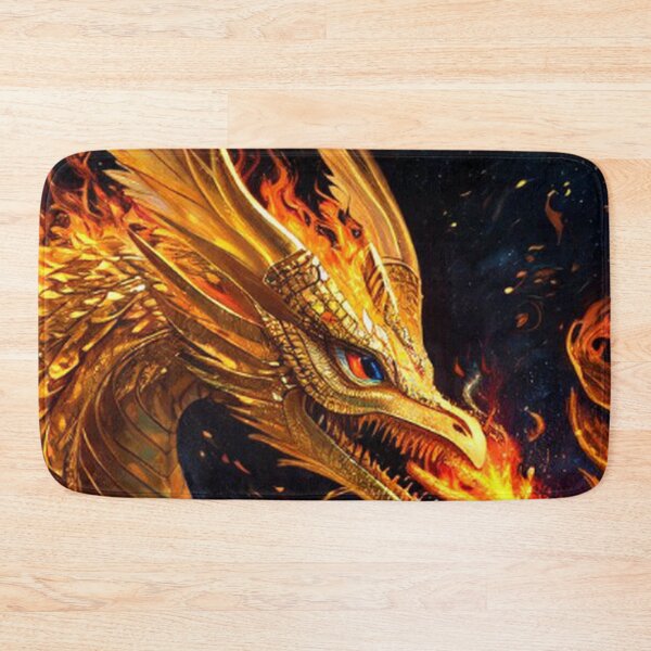 Item preview,  Abstract Golden Fire Dragon  designed and sold by TheDarkWardrobe.