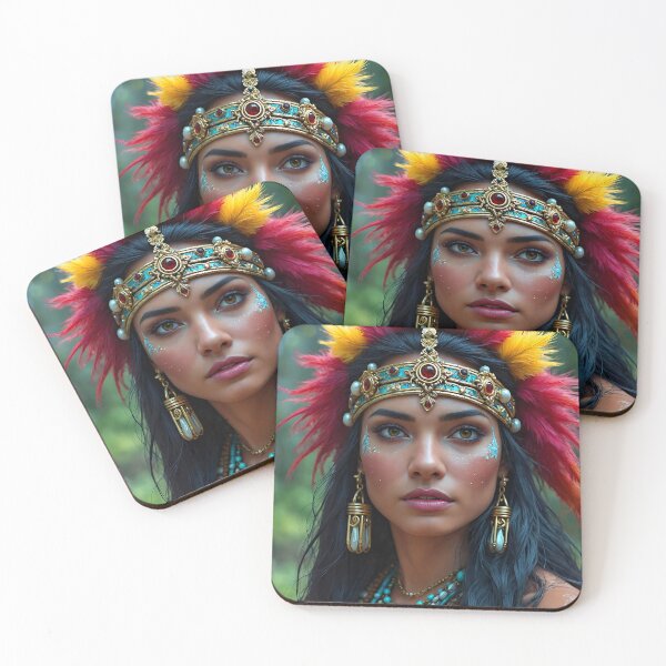 Item preview, Cute Native American Woman designed and sold by TheArtOfPat.