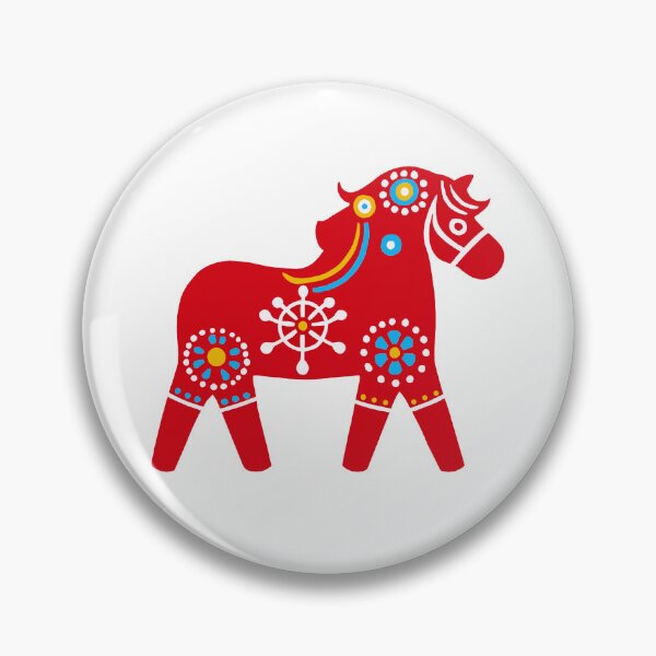 Item preview, Scandinavian dala horse designed and sold by FreshArtFusion.