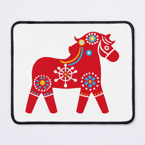 Item preview, Scandinavian dala horse designed and sold by FreshArtFusion.