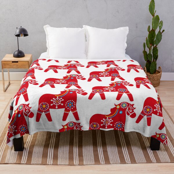 Item preview, Scandinavian dala horse designed and sold by FreshArtFusion.