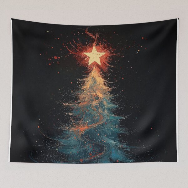Item preview, Celestial Christmas: The Painted Tree of Stars designed and sold by davidonstudio.