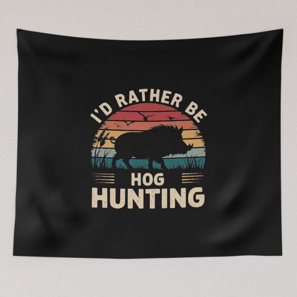 Item preview, Retro Wild Hog Hunting Design - Vintage Boar Silhouette Art designed and sold by love3617.