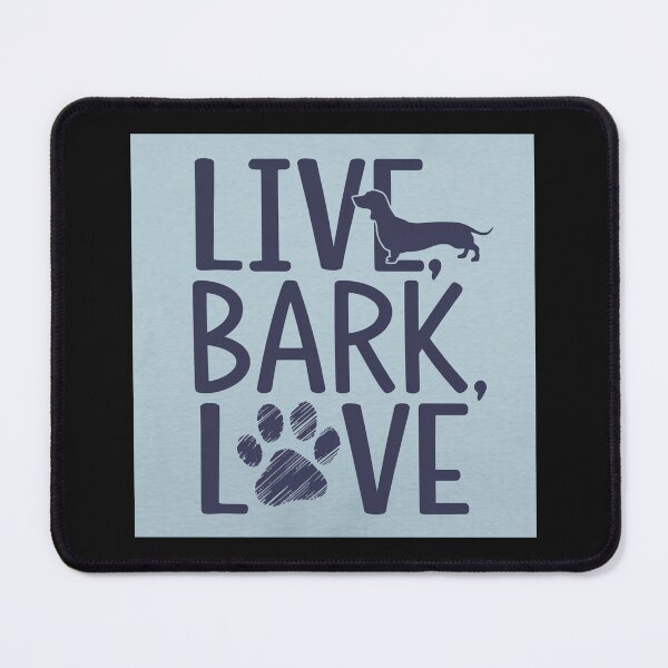 Item preview, A cute T-shirt design on the phrase "Live, bark, love" in playful fonts. designed and sold by Peters50.