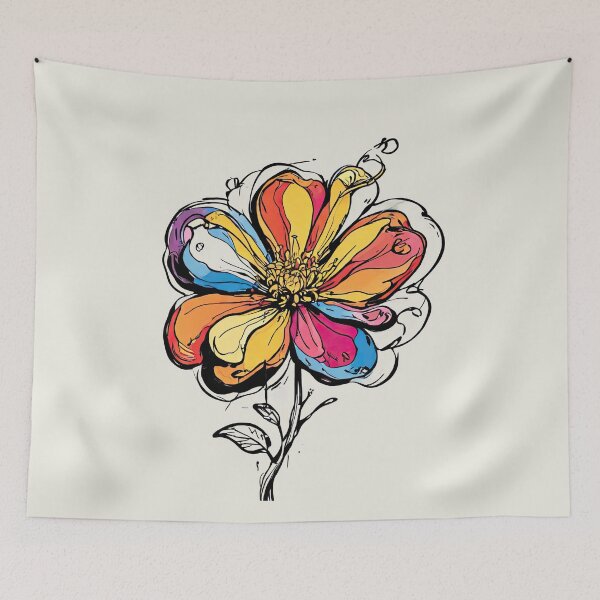 Item preview, colored flower designed and sold by Javier Narváez Solarte.