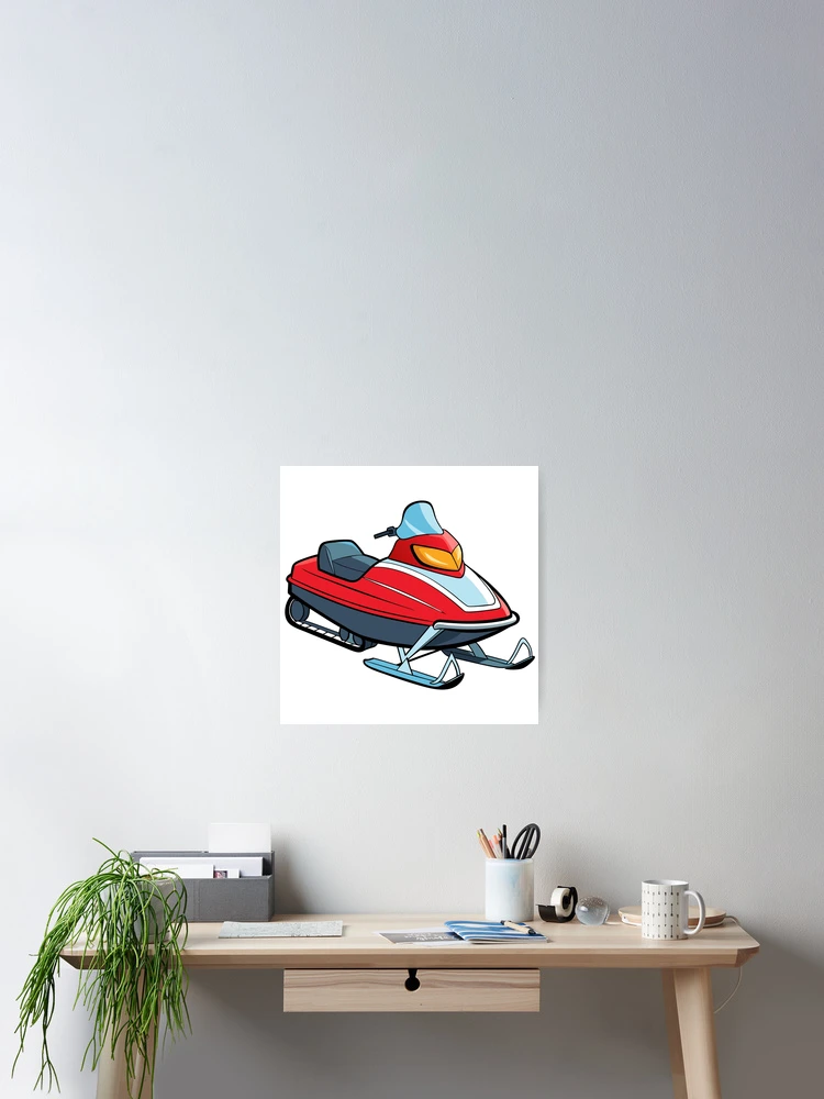 Thumbnail 2 of 3, Poster, Snowmobile  designed and sold by GraphicsClub.