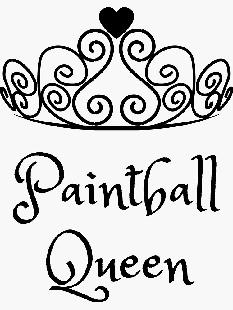 Imagen 3 de 3, Pegatina con la obra Reina del paintball, diseñada y vendida por UptownMatt91.