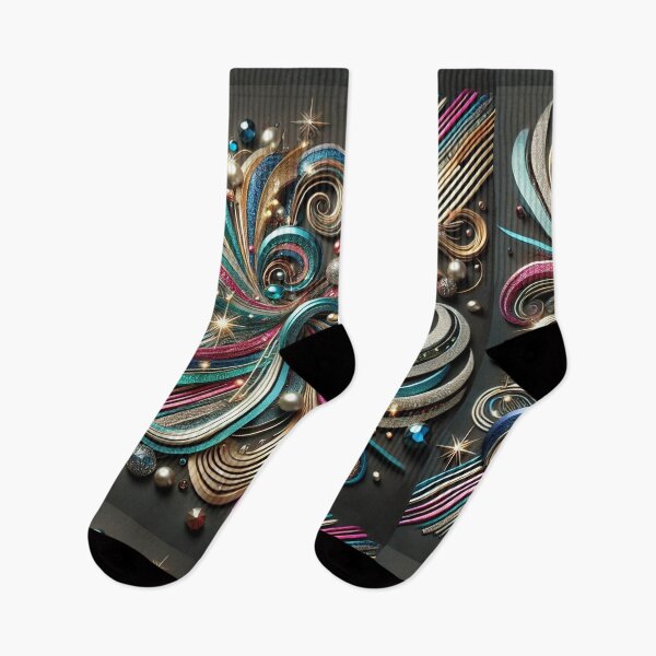 Item preview, Abstract Glitter Flow – Dynamic Sparkling Lines and Shapes designed and sold by StarLeopard.