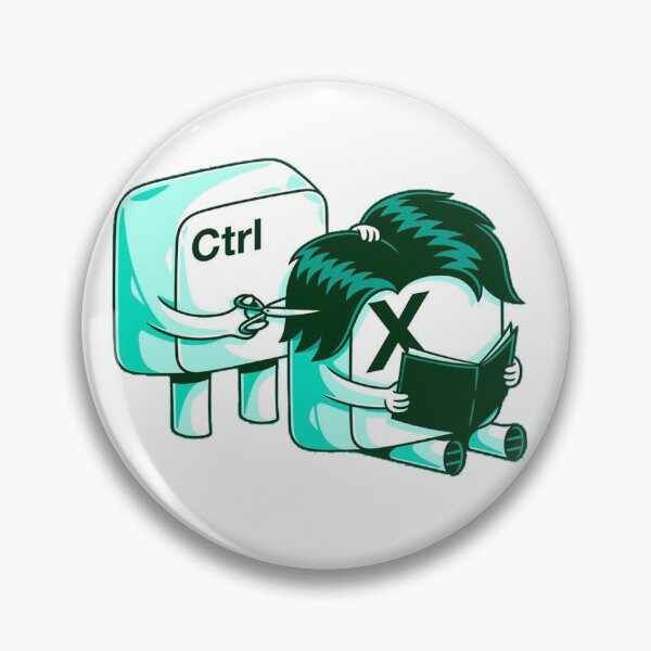 Item preview, Ctrl + X Funny Minimalist Design Sticker, Poster, and Apparel designed and sold by HarbeShop.