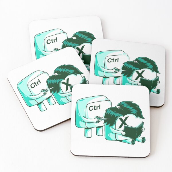 Item preview, Ctrl + X Funny Minimalist Design Sticker, Poster, and Apparel designed and sold by HarbeShop.