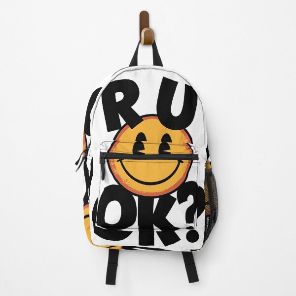 Item preview, R U OK Smiley Face Mental Health Design designed and sold by ZetaDream.