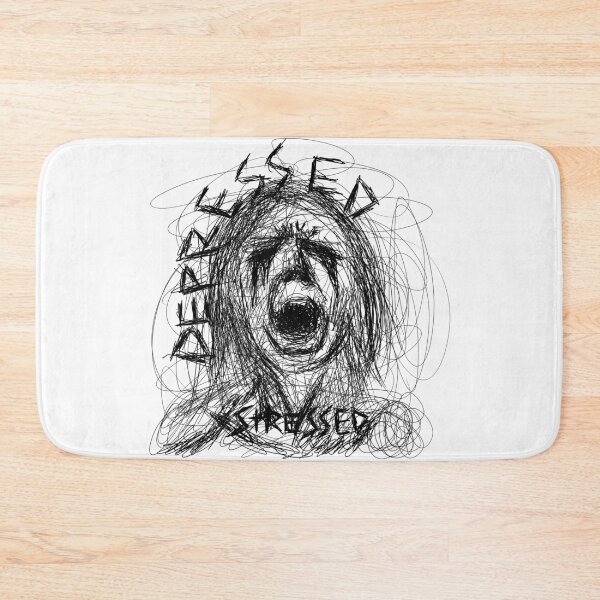 Item preview, Stressed Depressed Art Black designed and sold by MB-Graphix.