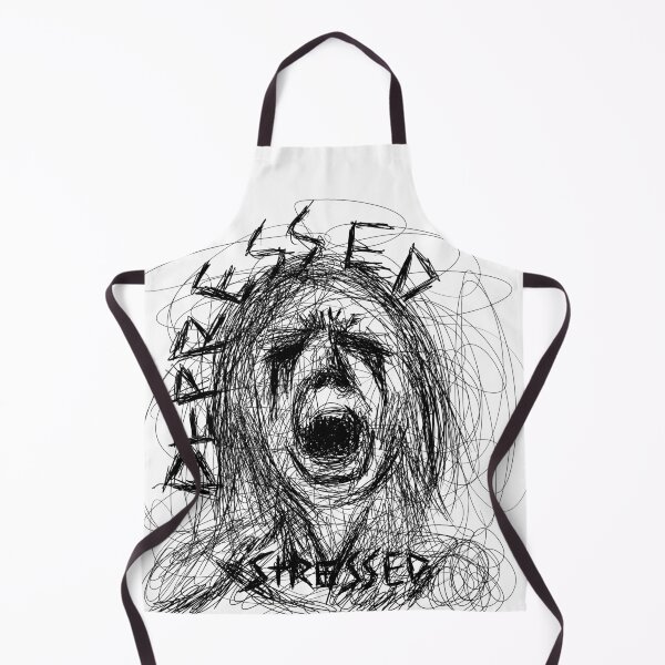 Item preview, Stressed Depressed Art Black designed and sold by MB-Graphix.