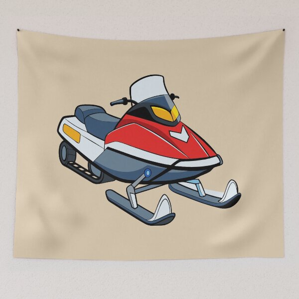 Item preview, Red Snowmobile  designed and sold by GraphicsClub.
