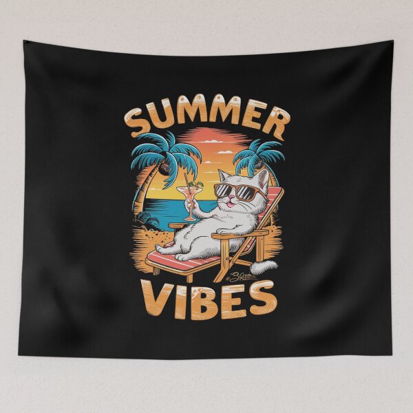 Item preview, Summer vibes cat designed and sold by Mateusz Majcherek.