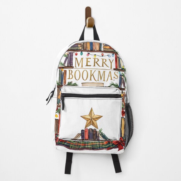 Item preview, Merry Bookmas Vintage Christmas Tree Art Print designed and sold by Monascreativeempire.
