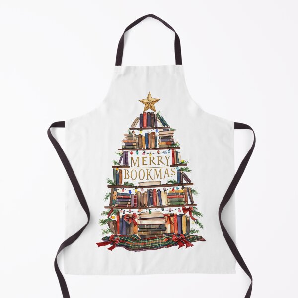 Item preview, Merry Bookmas Vintage Christmas Tree Art Print designed and sold by Monascreativeempire.